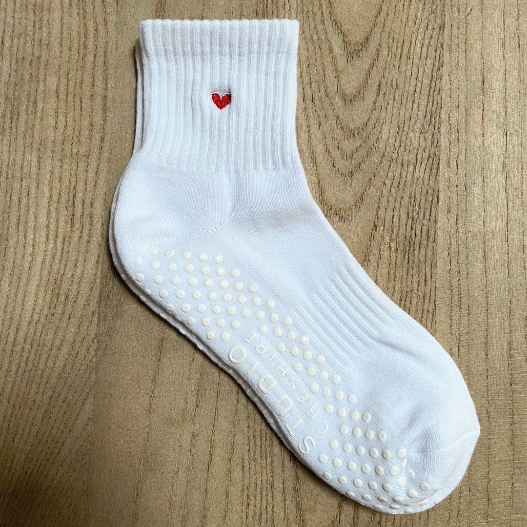 Tiny Heart Grip Socks